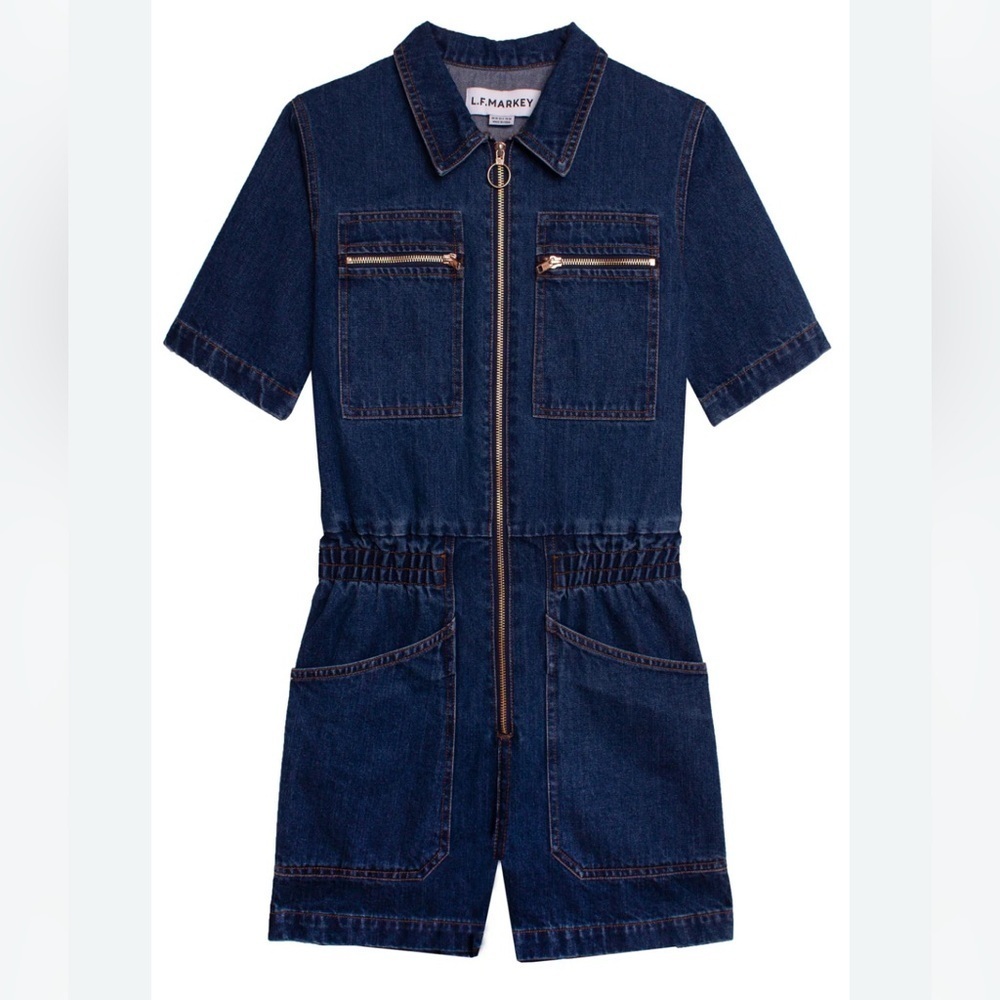 L.F. Markey Danny Playsuit in Indigo — Size 8